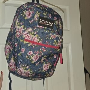 Jansport Blue Floral Backpack